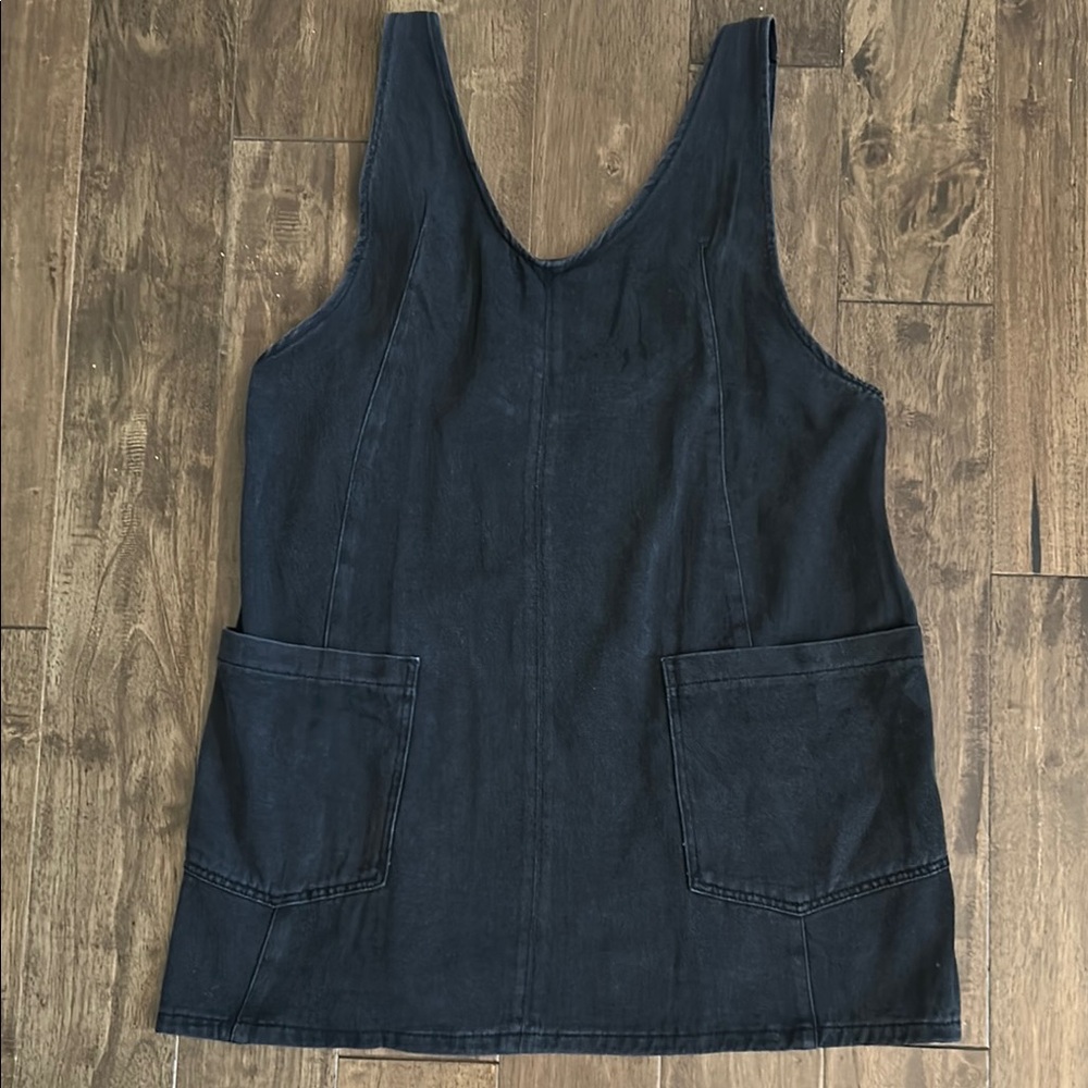 Blue Sleeveless Scoop Neck Mini Sundress